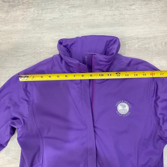 Pebble Beach Purple Windbreaker Fitted Golf Jacket Size S - Cross Sportswear NWT - Picture 11 of 16